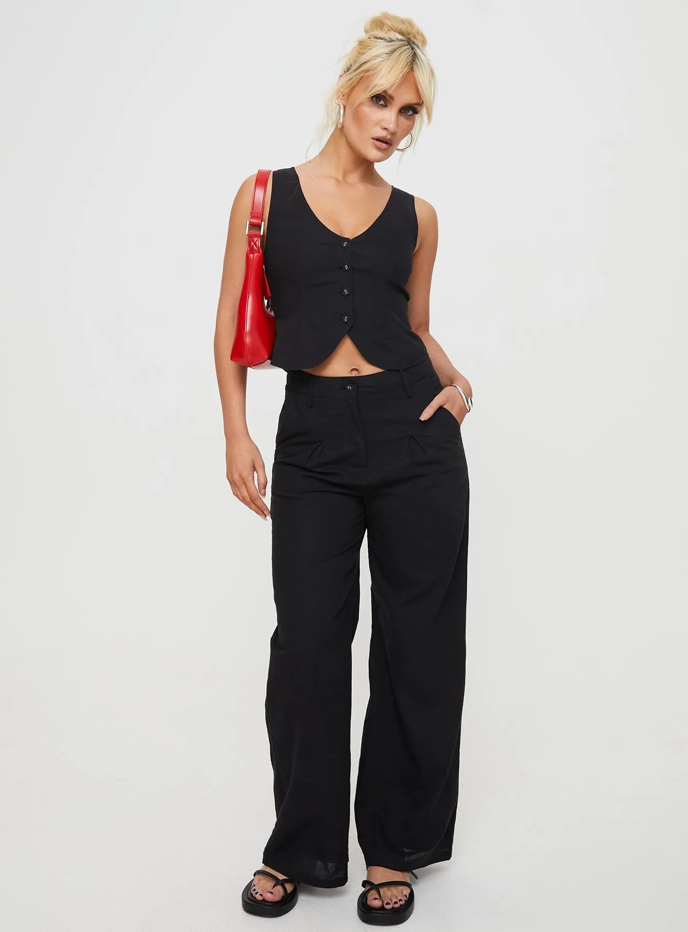 Classic Cut Sofi Pants Black