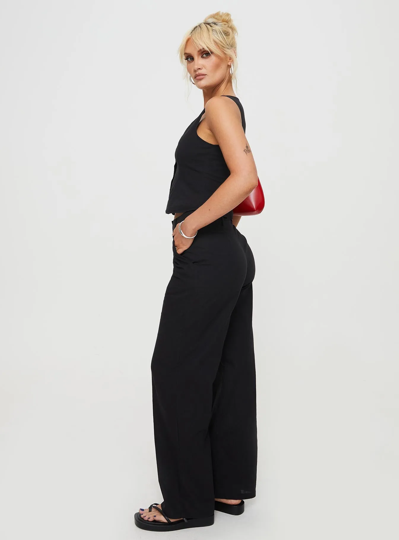 Sofi Pants Black SoftTouchFinish FrictionResistantEdging