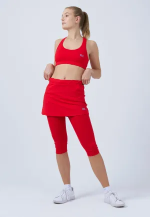 Crisscross Back Quick Wear 2-in-1 Tennis Skapri, red