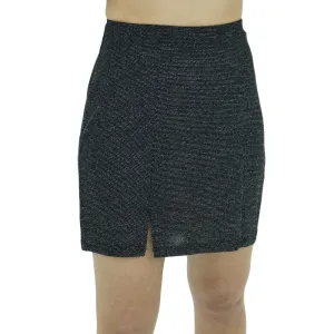 Relaxed Look Non Restrictive Fit Women's Embroidered Skirt,Black