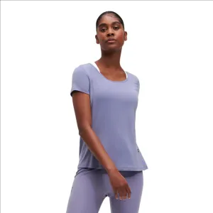 Pre Shrunk Cotton Womens On Running Active T Breathe - Granite