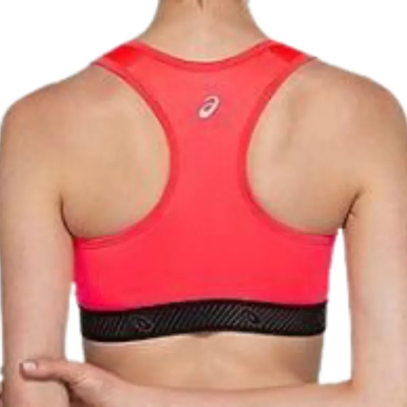 Blue athletic clothing Asics Logo Sports Bra - Diva Pink