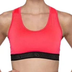 Asics Logo Sports Bra - Diva Pink Non-Slip Comfort