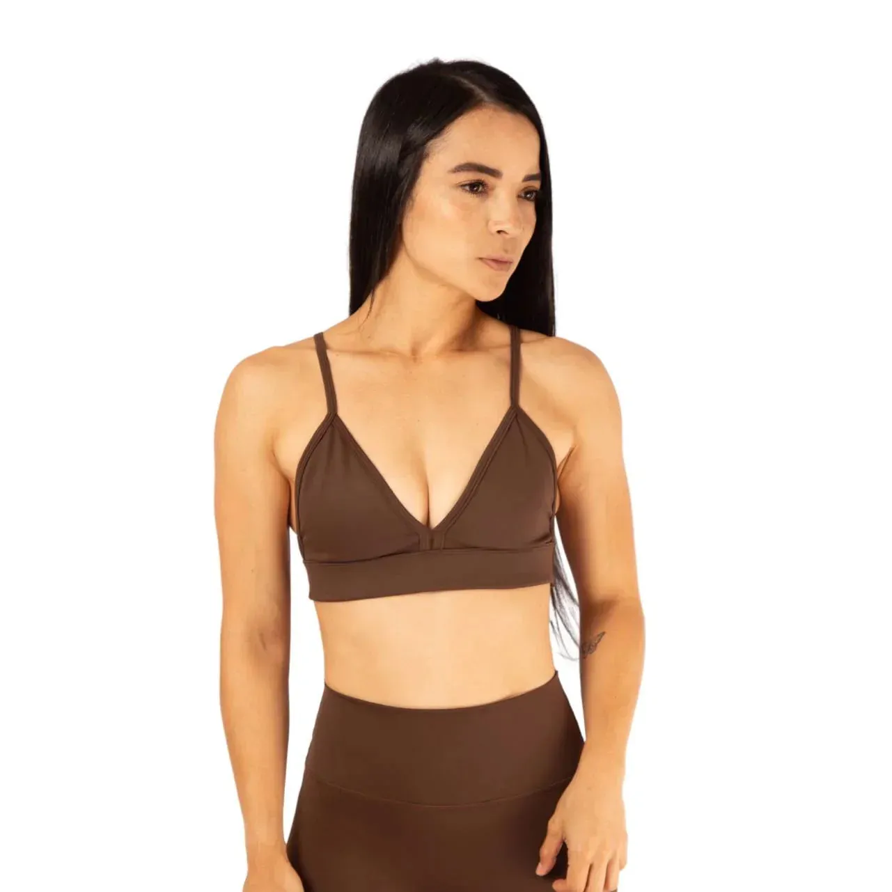 Top brasier deportivo de dama Seamless Fit Solid sports outfit