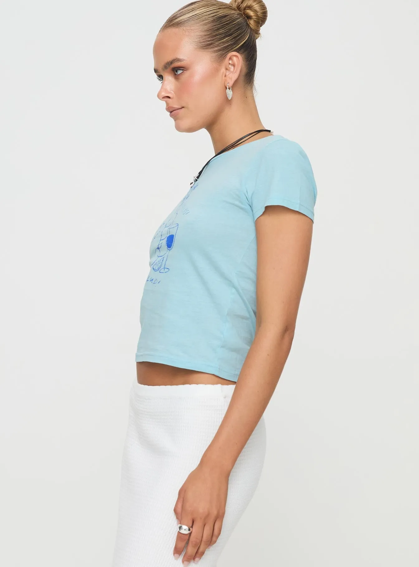Comfy Fit Cheers To You Tee Blue