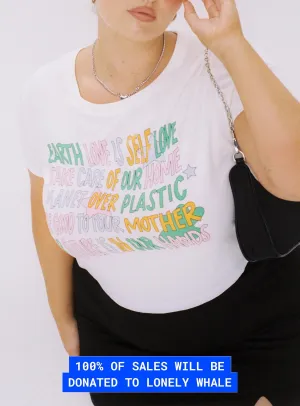 Organic Be Kind Charity Baby Tee Cream Curve Drop Shoulder Design Lightweight Look