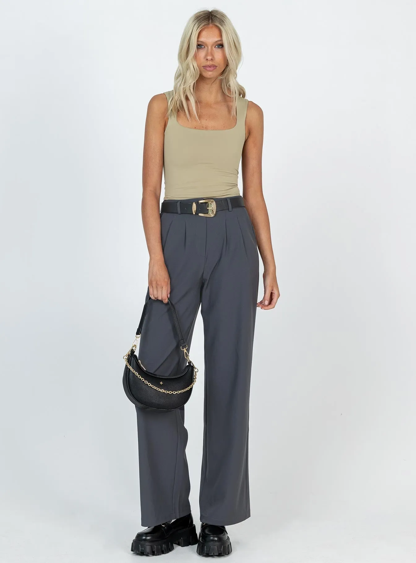 Archer Pants Slate Tall Breathable Layer Linen blend