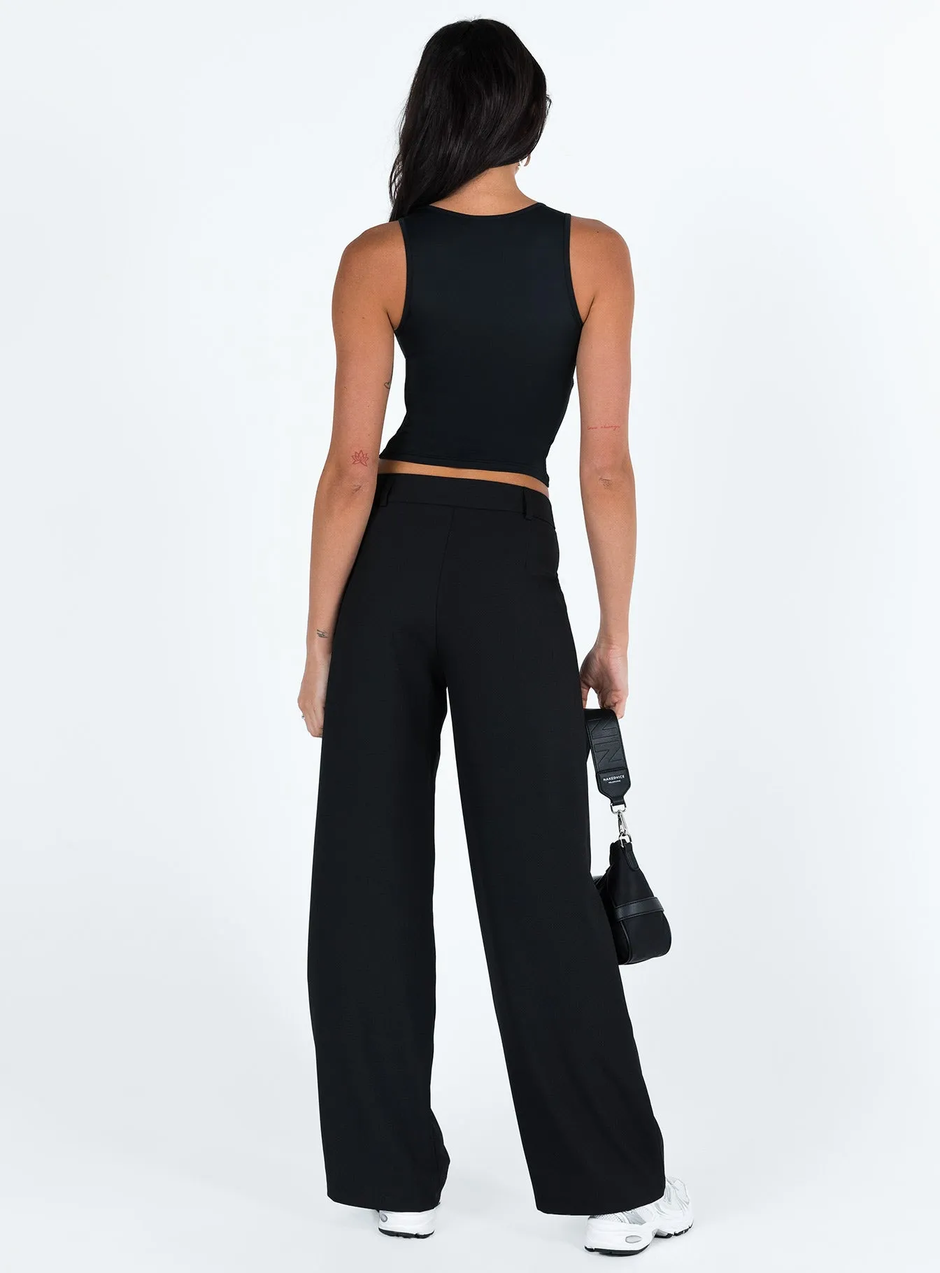 Archie Low Rise Pants Black Tall SecureClosureSystem Stylish Layers