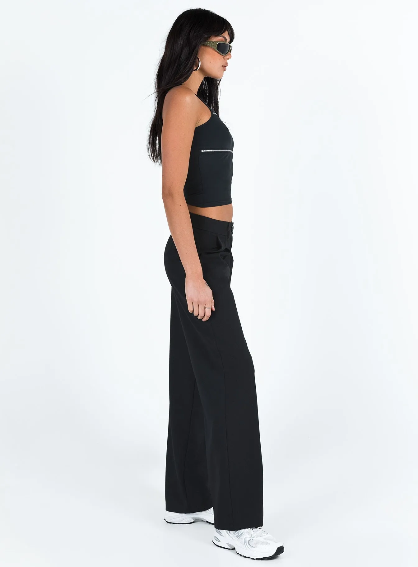 Stylish Layers Work Friendly Archie Low Rise Pants Black Tall