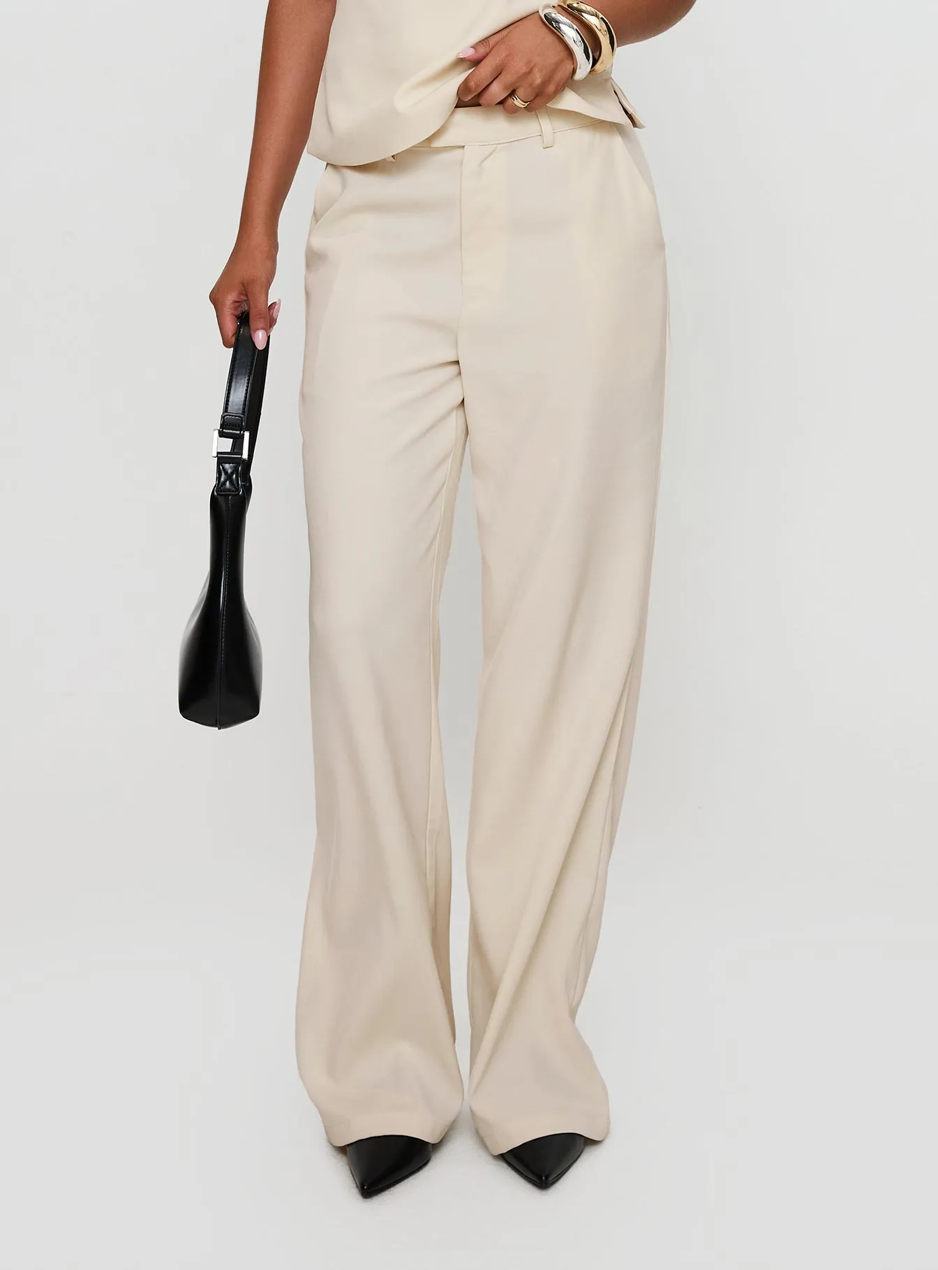 Irresistible Wide Leg Pant Cream Ultra Soft Inner Layer