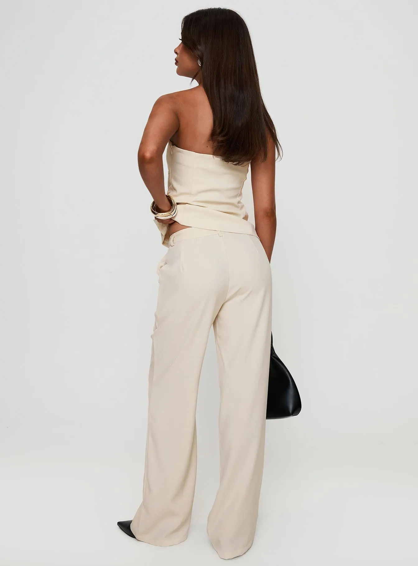 Chic Fit Irresistible Wide Leg Pant Cream