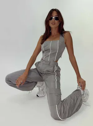 Out Of This World Pants Grey Light Waist Cozy and Soft