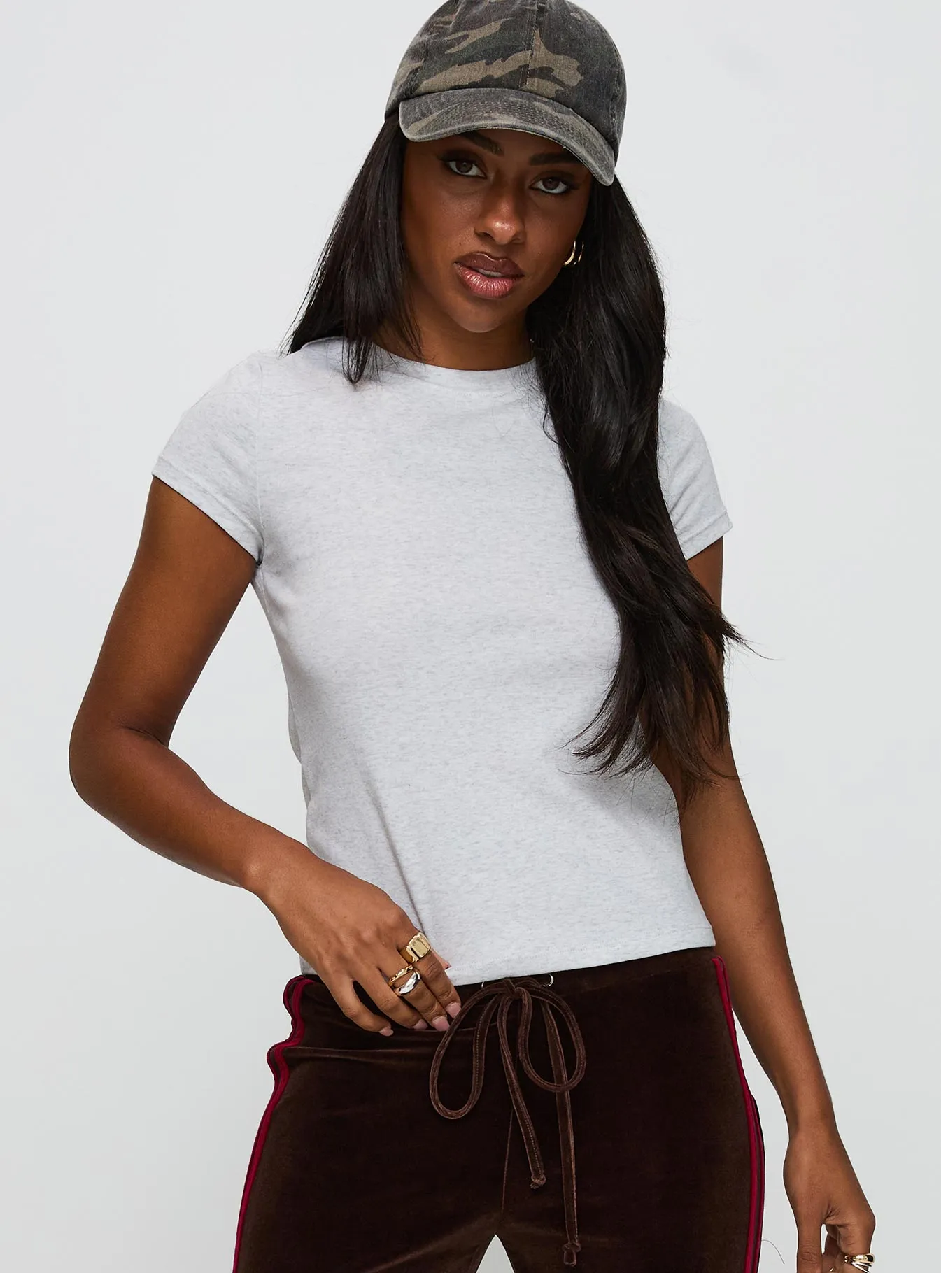 Sporty Layers Prestige Longline Baby Tee Grey