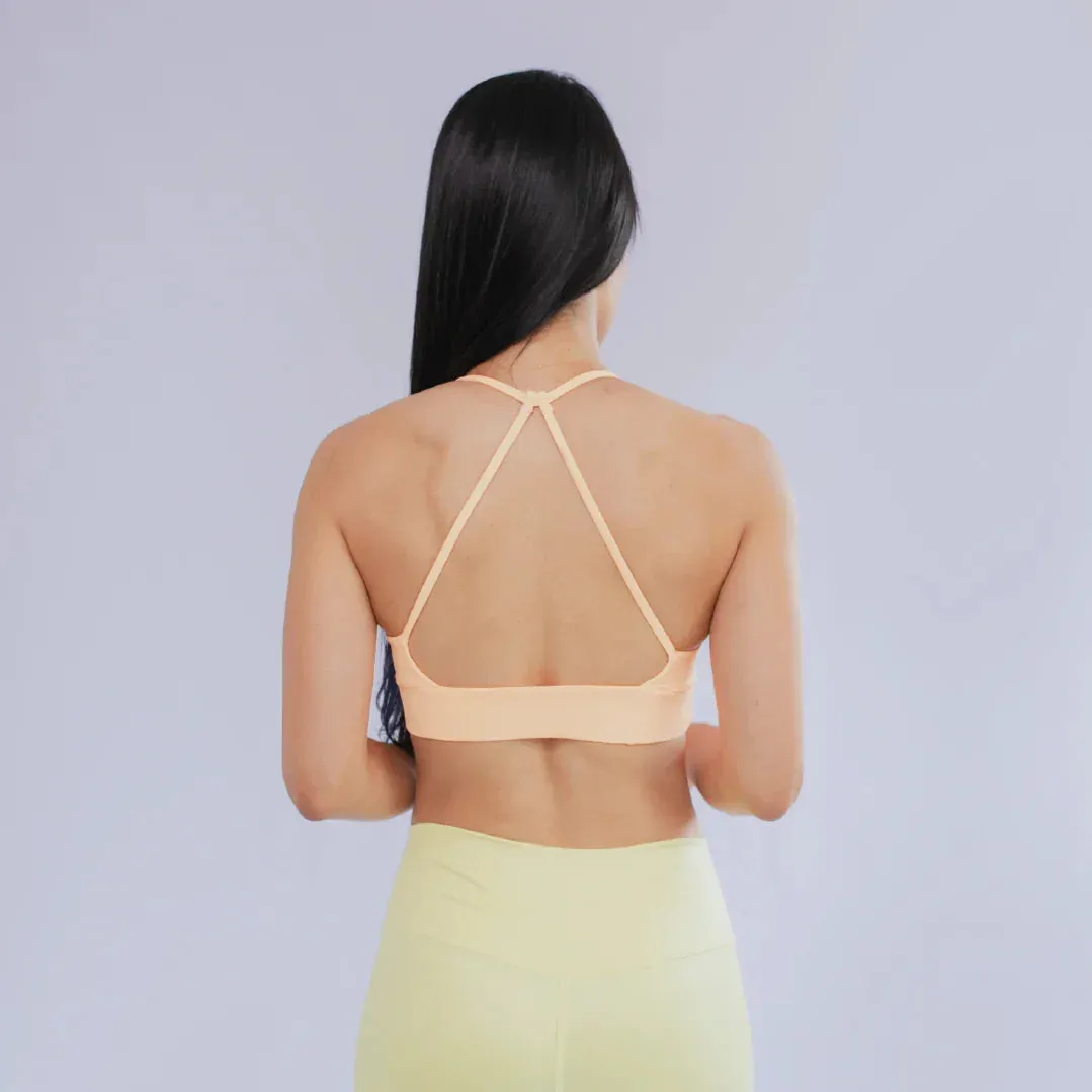 TOP DEPORTIVO PARA MUJER CON SOPORTE BAJO Cropped fit Sleeveless seams