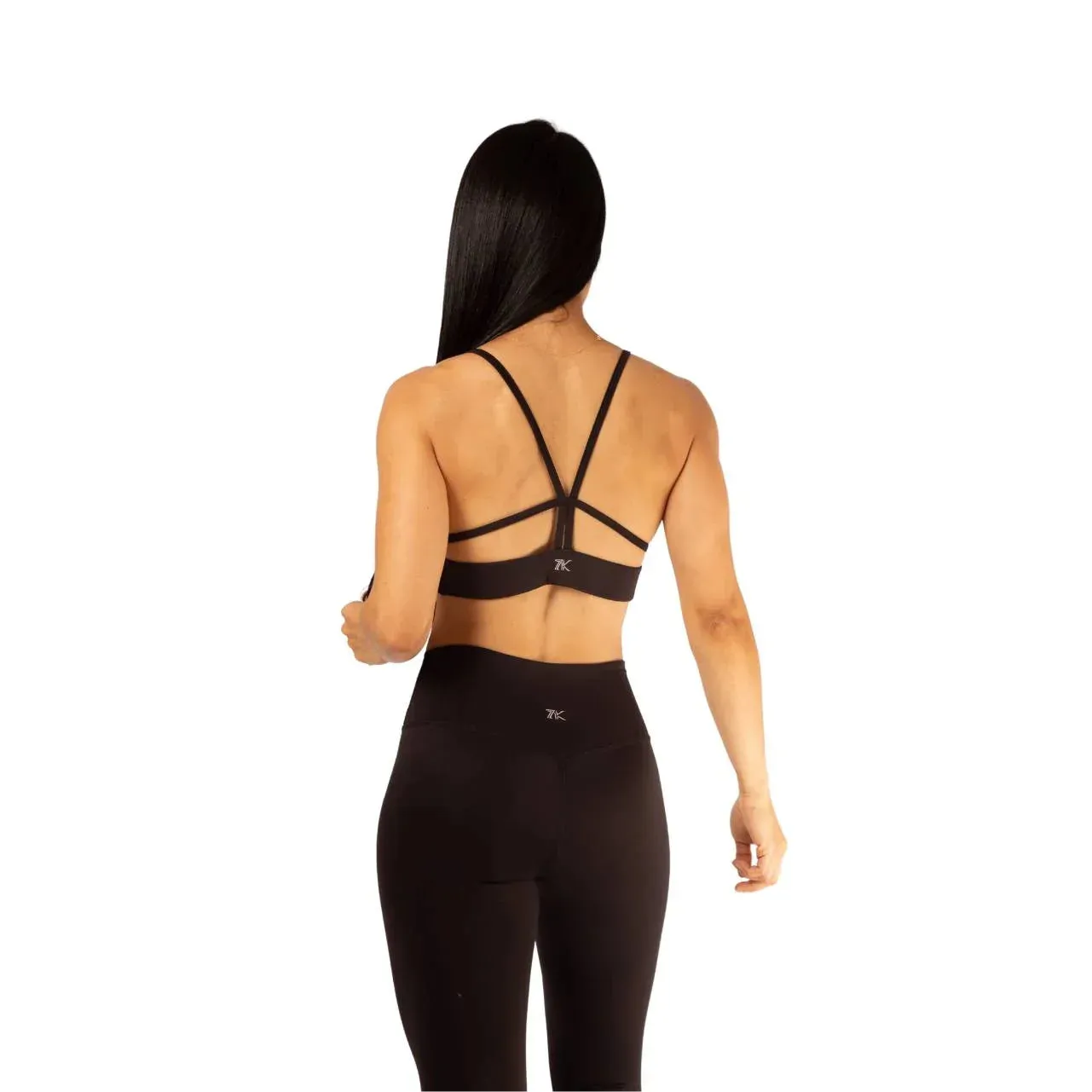 Leggins sin costura frontal negro Tall Fit Airport Travel Form Fit