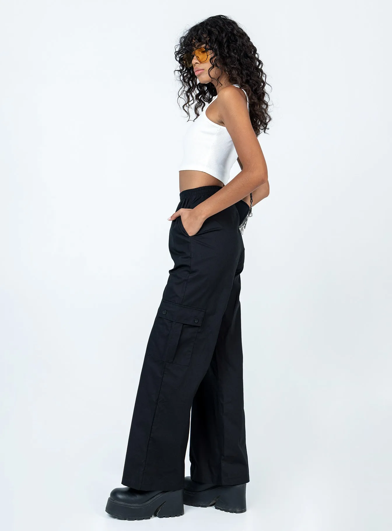 Lista Elastic Pocket Pants Black Easy Stretch
