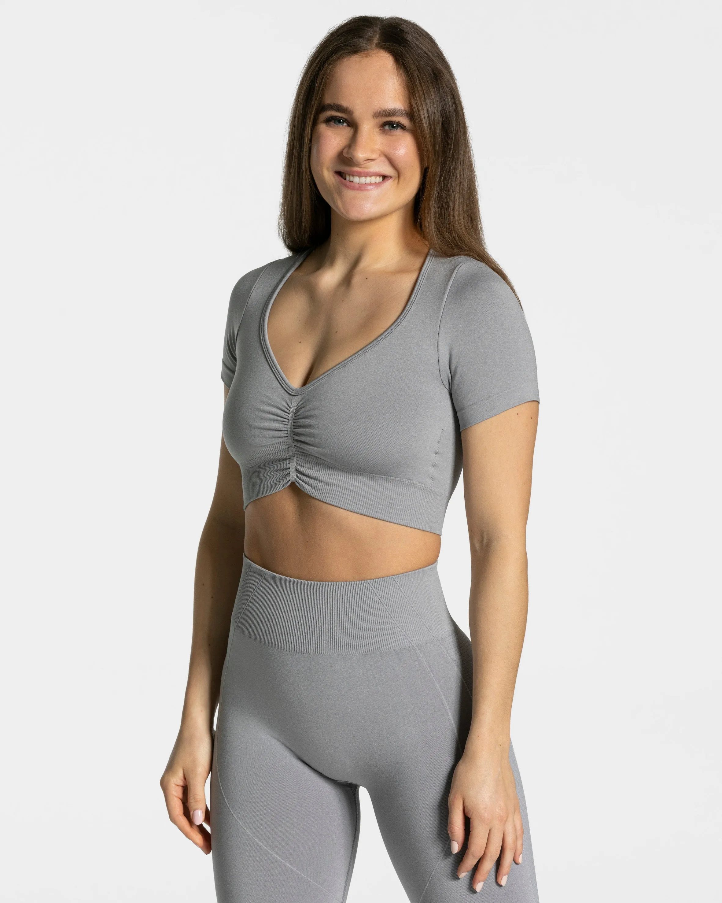 Fashion Core Focus Crop Top "Grau"