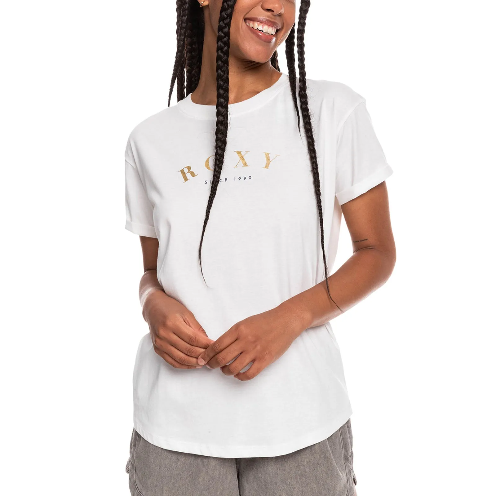 Roxy Womens Epic Afternoon Crew Neck T-Shirt Casual Statement