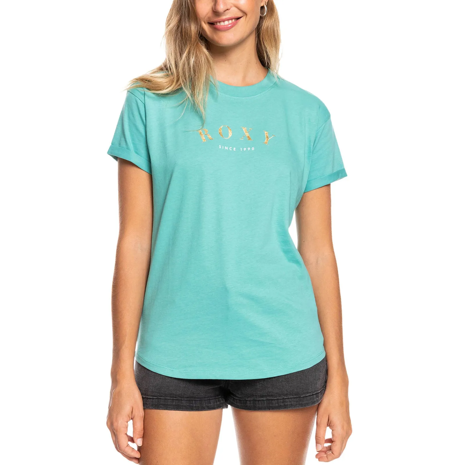 Pastel color Roxy Womens Epic Afternoon Crew Neck T-Shirt