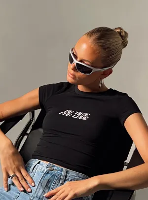 Classic Comfort Style No Time For Love Tee Black