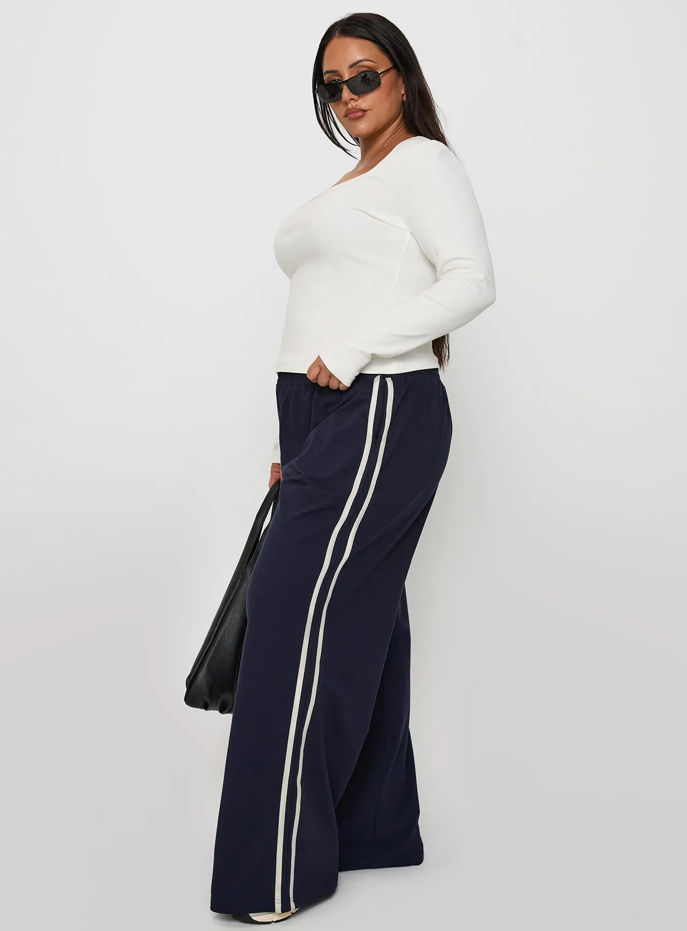 Circuit Track Pants Navy Curve Active Comfort