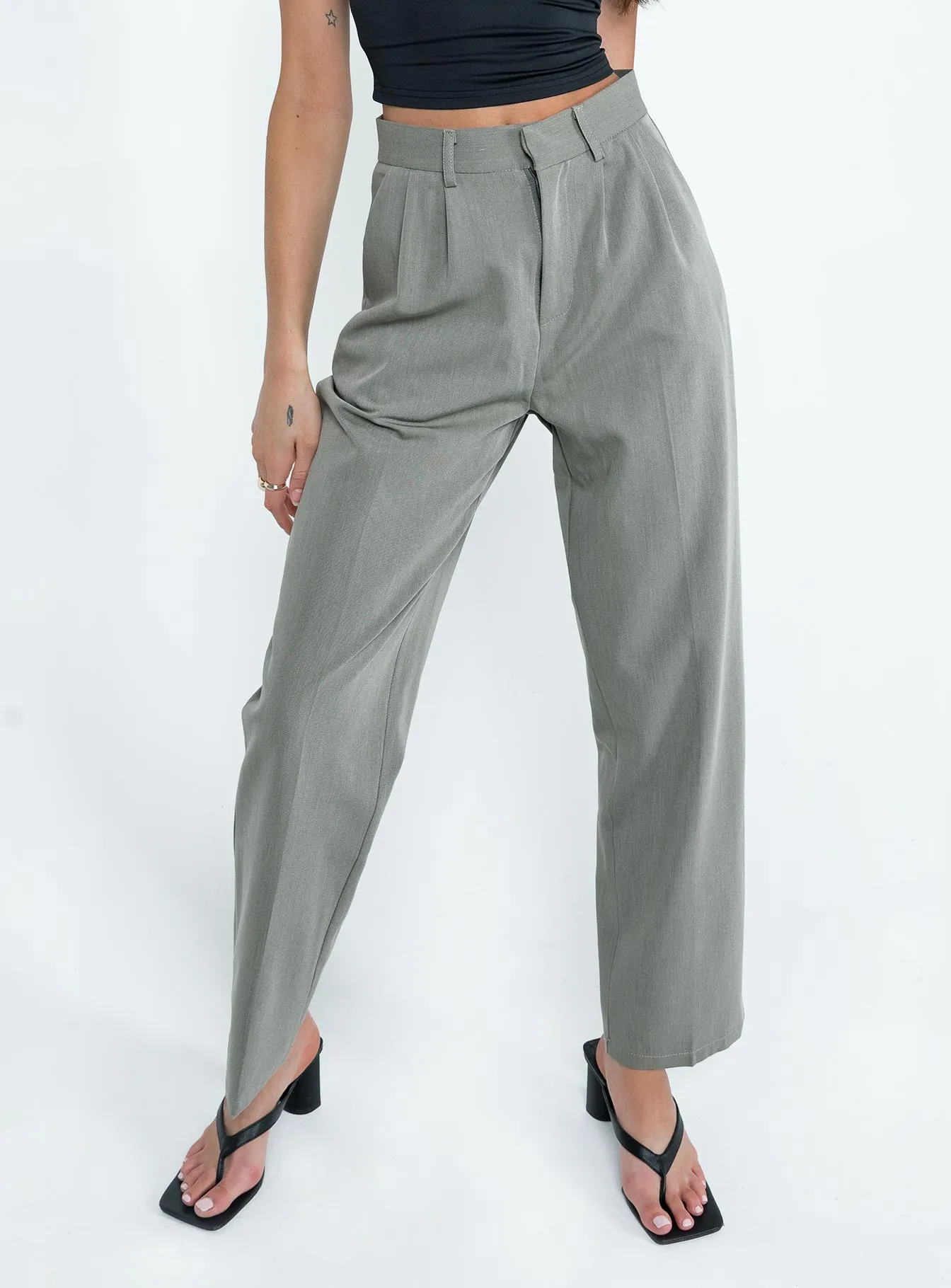 No Fuss Codi Pants Grey