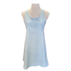 Women's Traj3ctory Light Aqua Cross Strap Athletic Dress Size S Gentle Shine