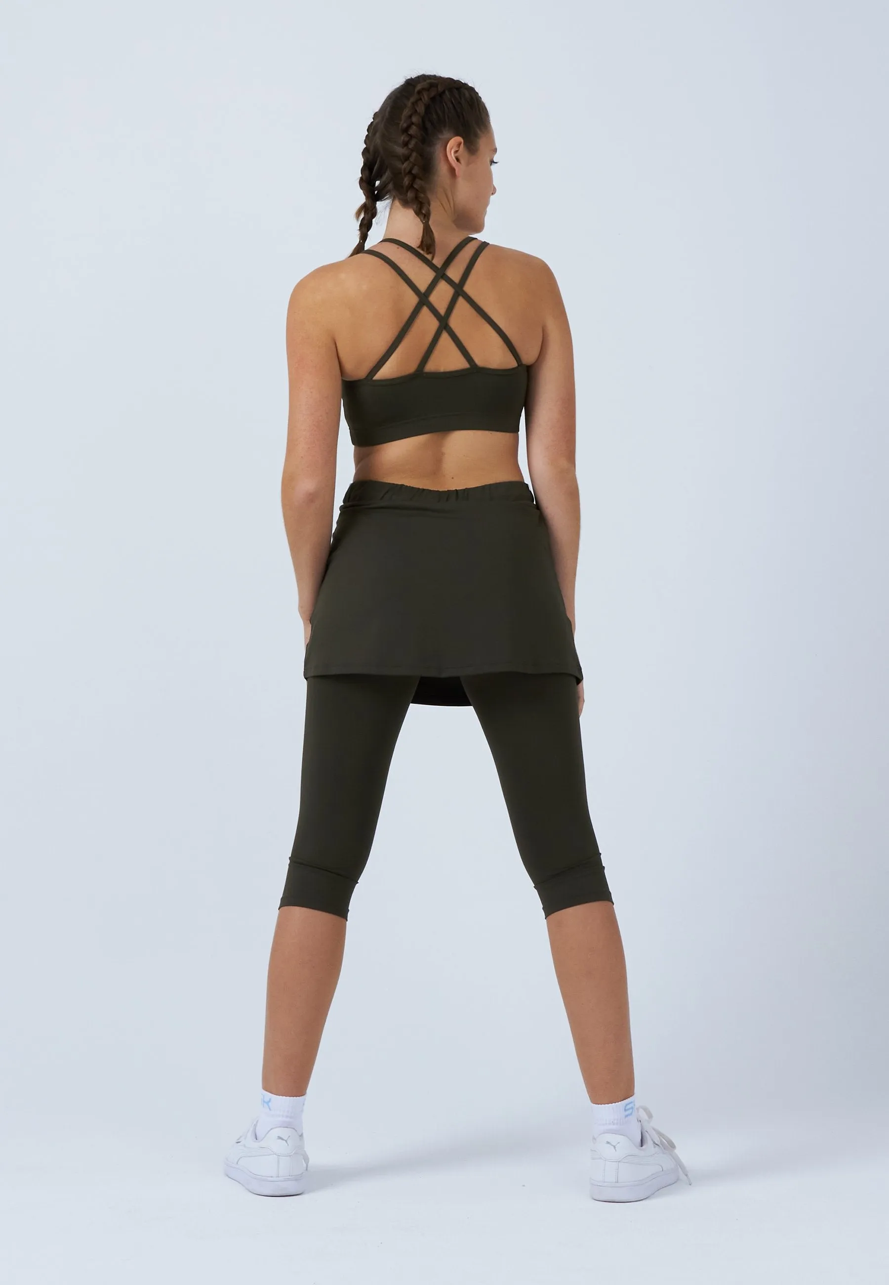 2-in-1 Tennis Skapri, khaki Basic Layers