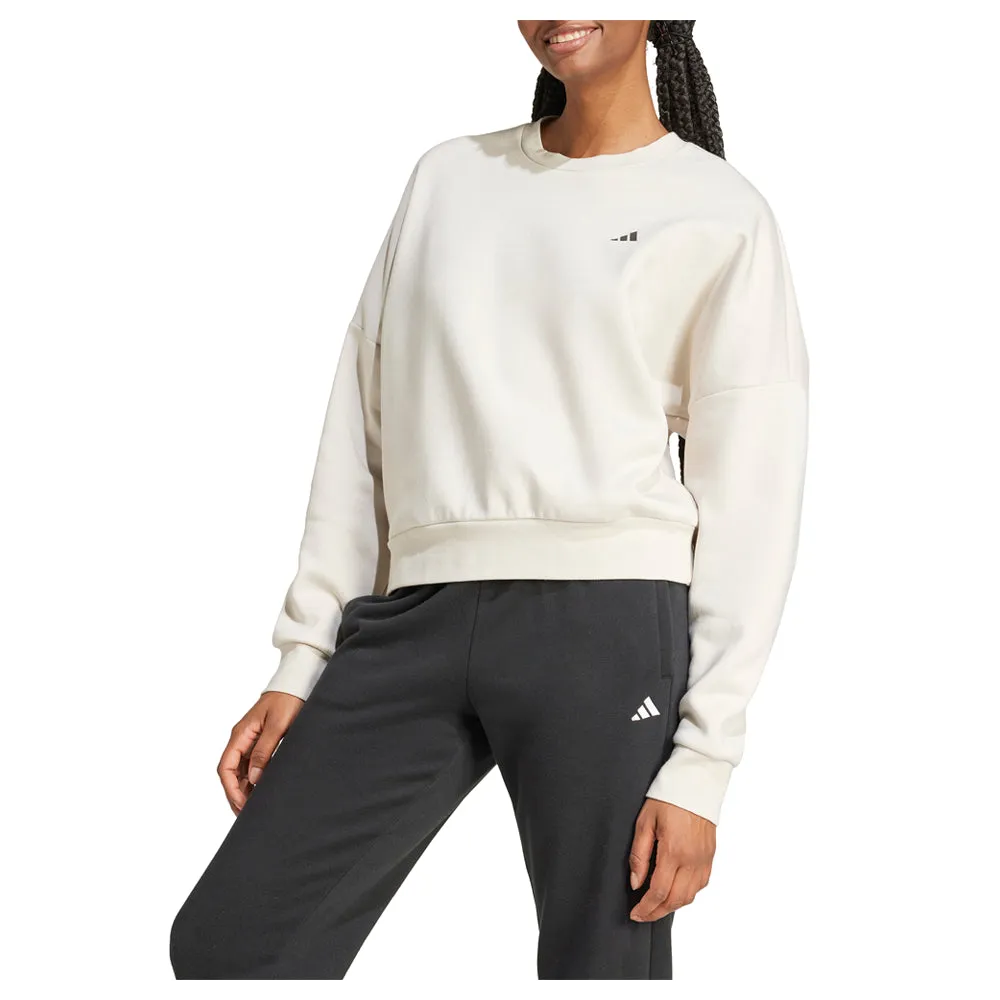 product social responsibility Small Logo Feel Cozy Crew Neck Sweatshirt