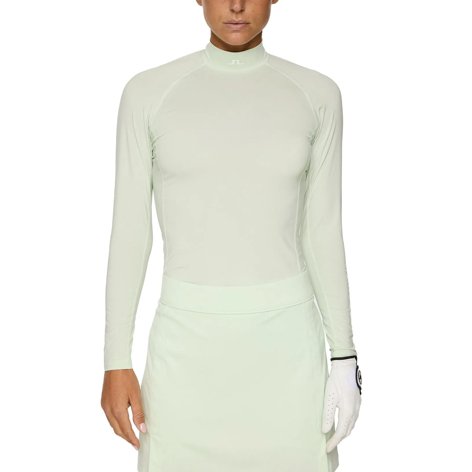 Low Maintenance J.Lindeberg Women's Ella Compression Golf Shirt - Ambrosia