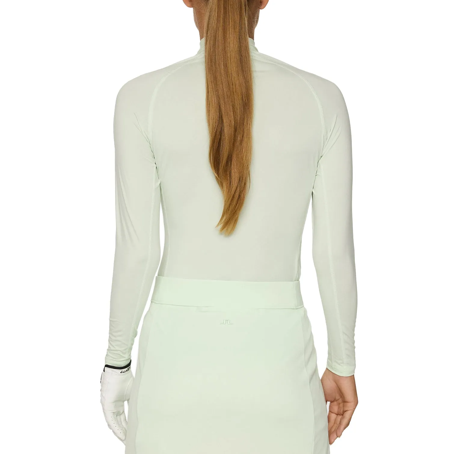 PrecisionTailoring Still Glow J.Lindeberg Women's Ella Compression Golf Shirt - Ambrosia