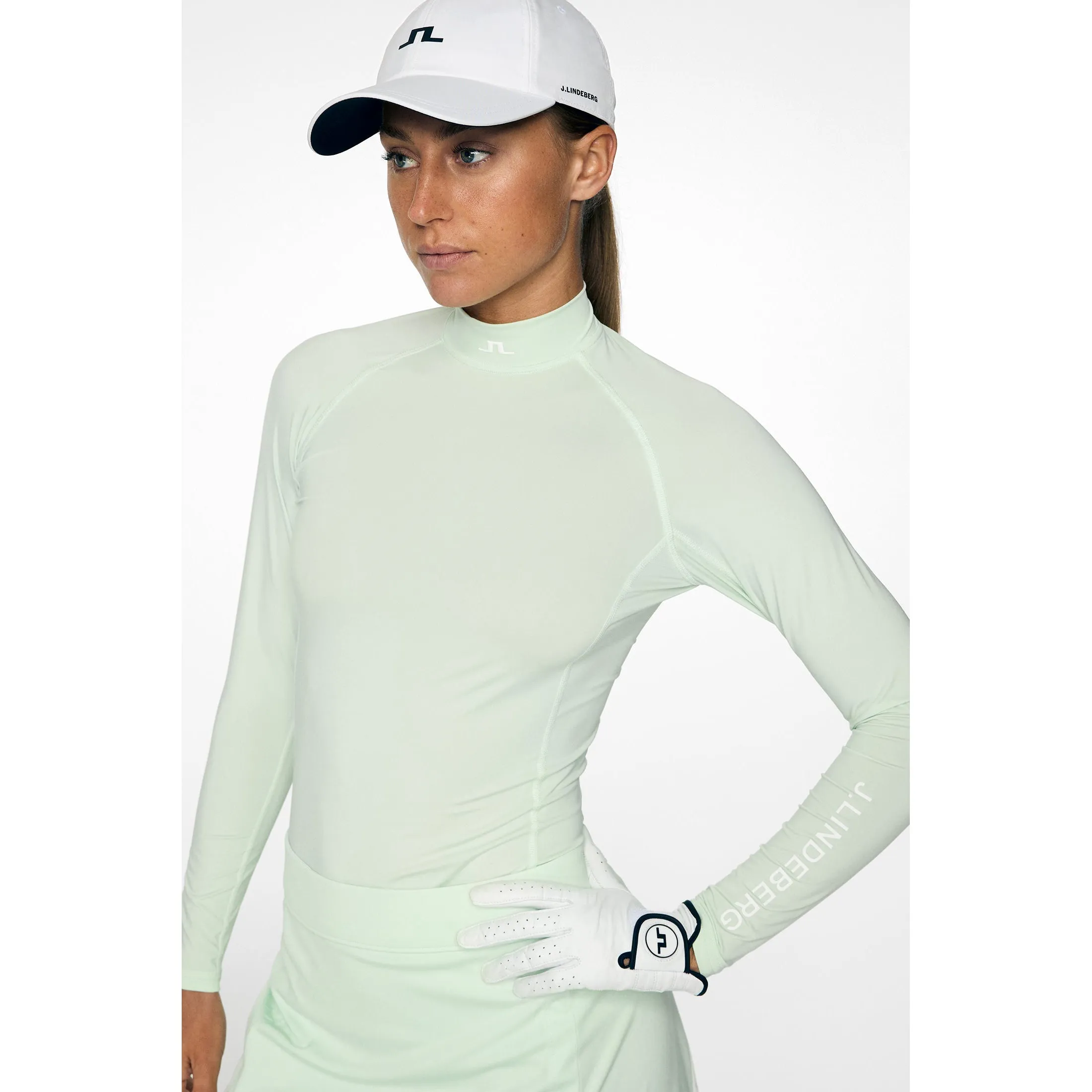 Cozy Pajama Set J.Lindeberg Women's Ella Compression Golf Shirt - Ambrosia