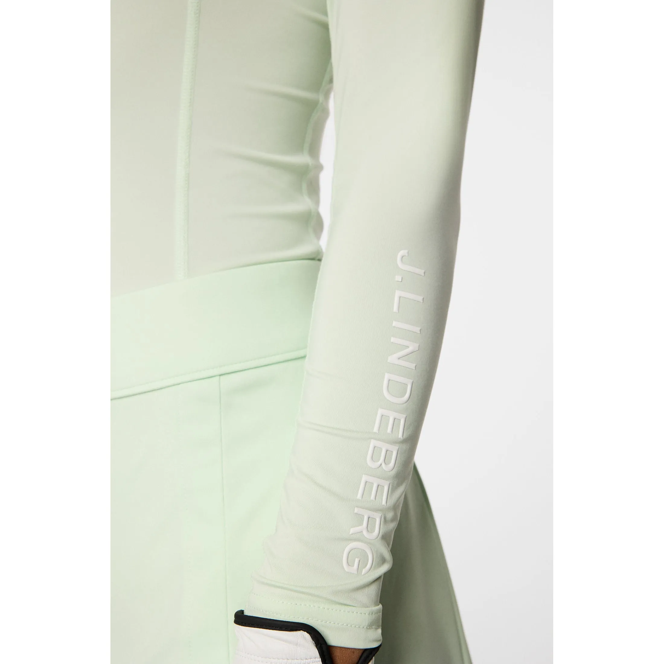 J.Lindeberg Women's Ella Compression Golf Shirt - Ambrosia Fairy Core Camera Glow