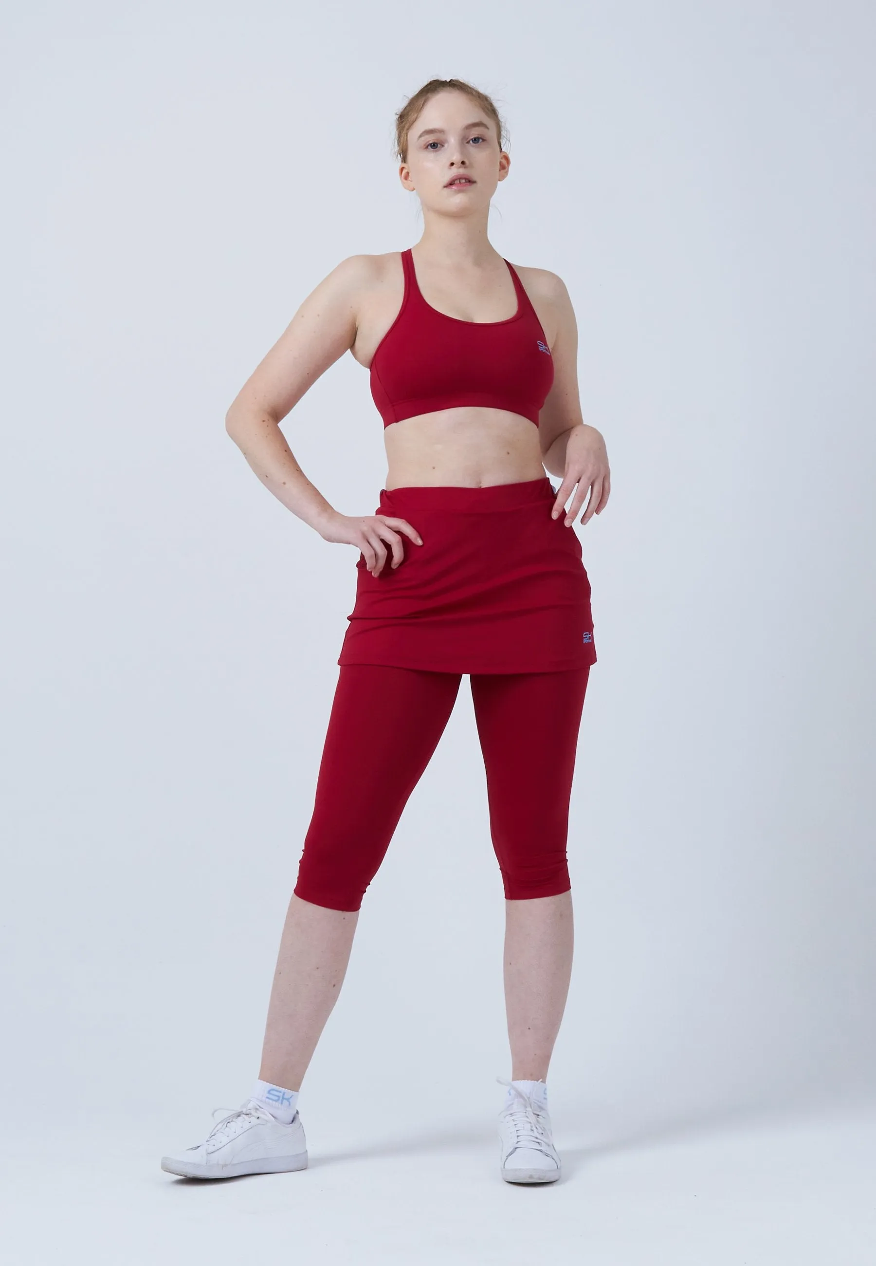 2-in-1 Tennis Skapri, bordeaux red Daily Wear Suede Feel