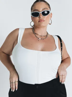 Samuel Corset Bodysuit White Curve vacation bodysuit
