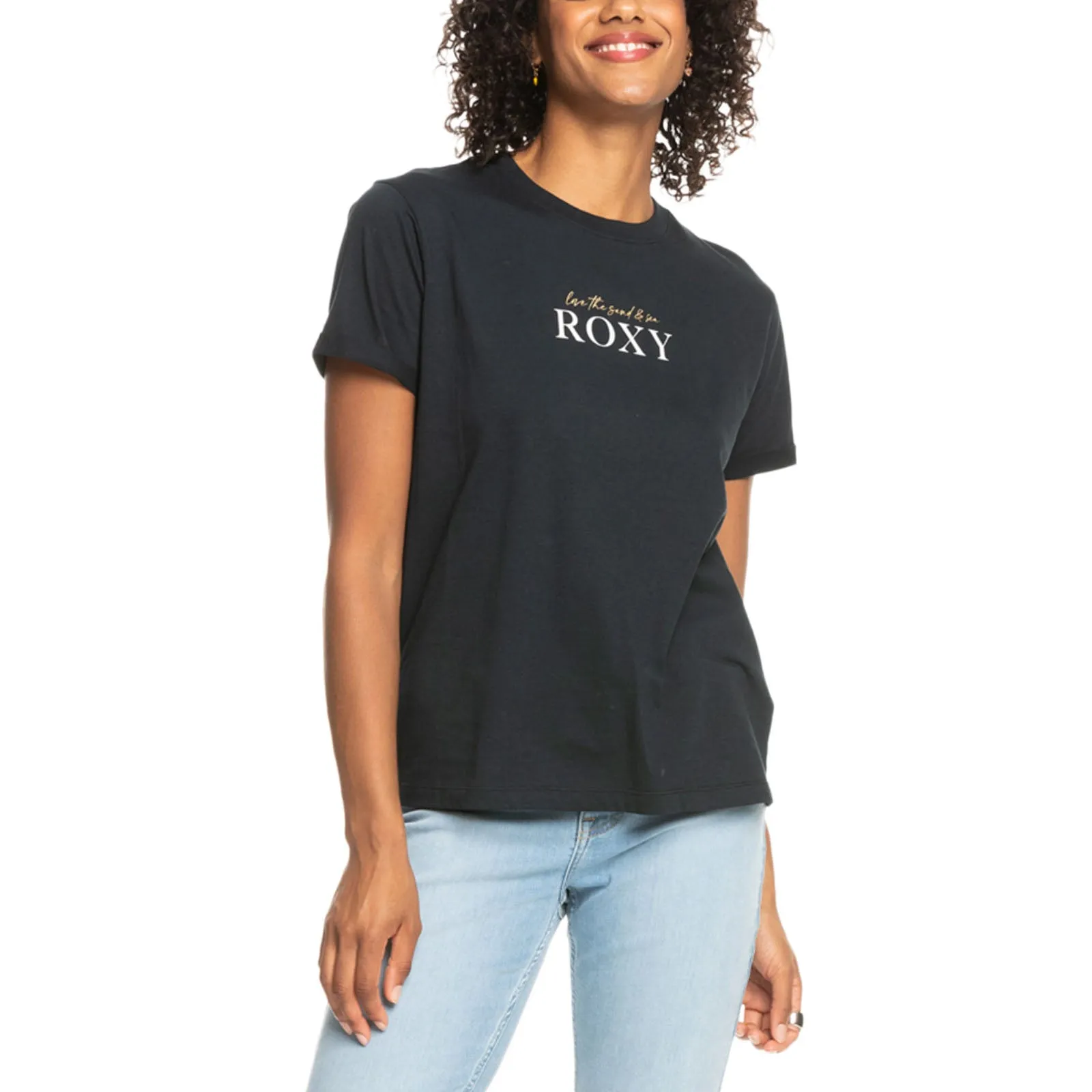 All-day Comfort Roxy Womens Noon Ocean Short Sleeve Crew Neck T-Shirt