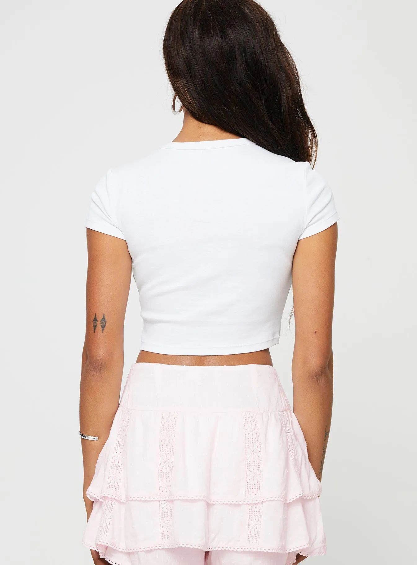 Sporty Fit Simple Comfort Look Drummers Baby Tee White