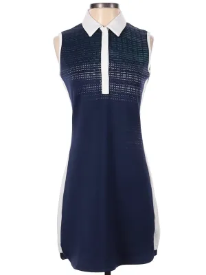 PGA Tour Navy Print Sleeveless Golf Dress w/White Accents Size XS All Timewear