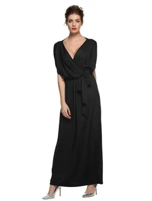 4XL Big Size Dress Elegant Women Long wrap Dresses Summer Dresses breathable-mesh Sophisticated Fit