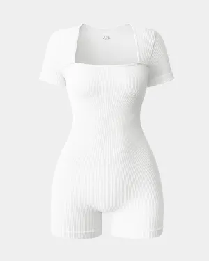 Elegant Durable Work Hot Short Sleeve Square Neck  Rompers