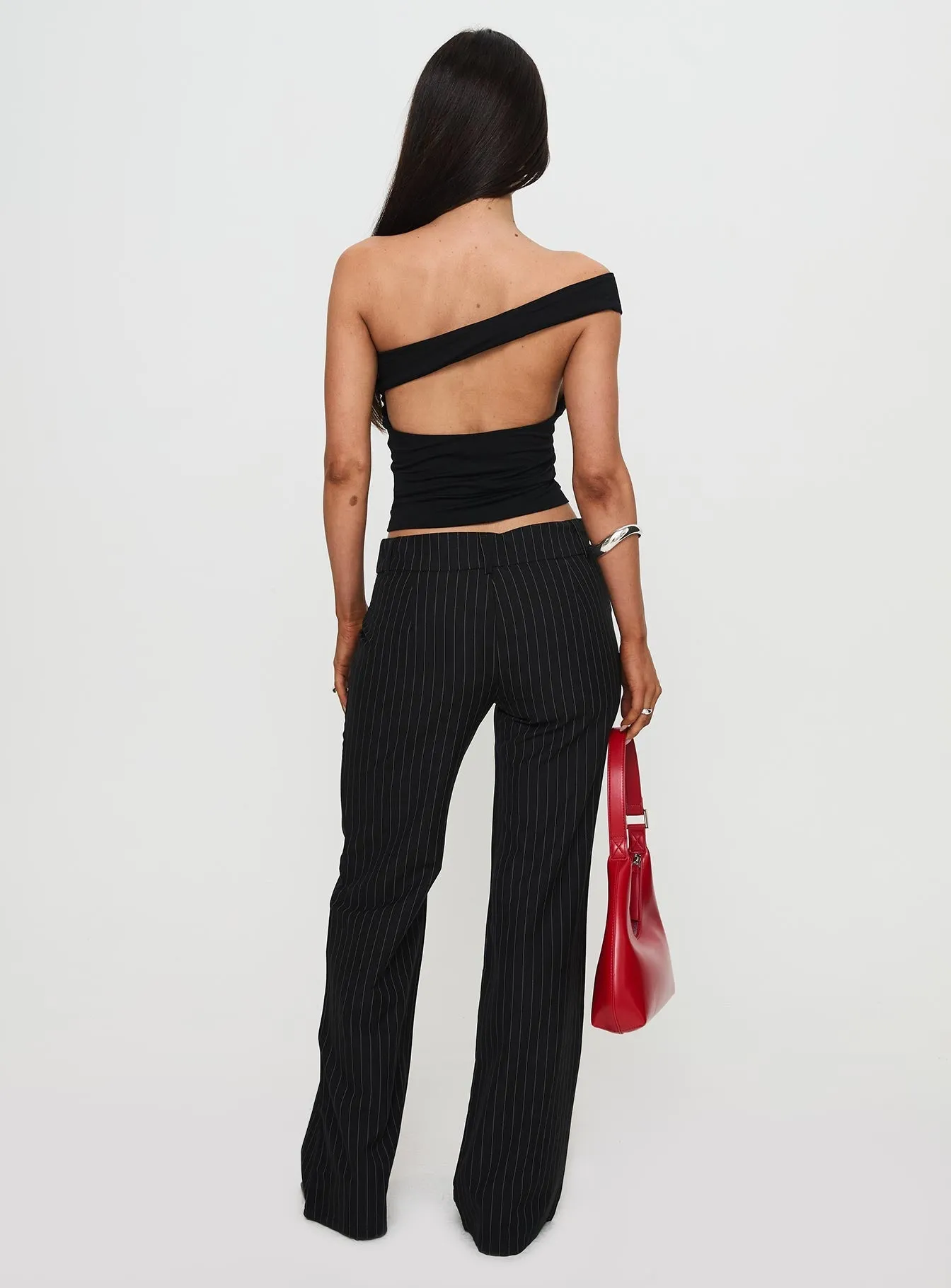 Streetwear vibe Socialista Pinstripe Pant Black