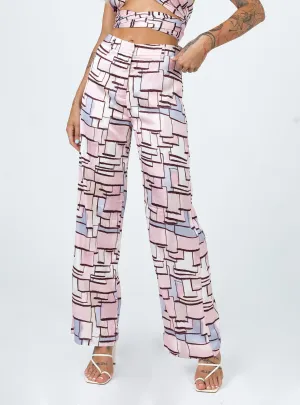 Non Irritating Sara Pants Pink Multi