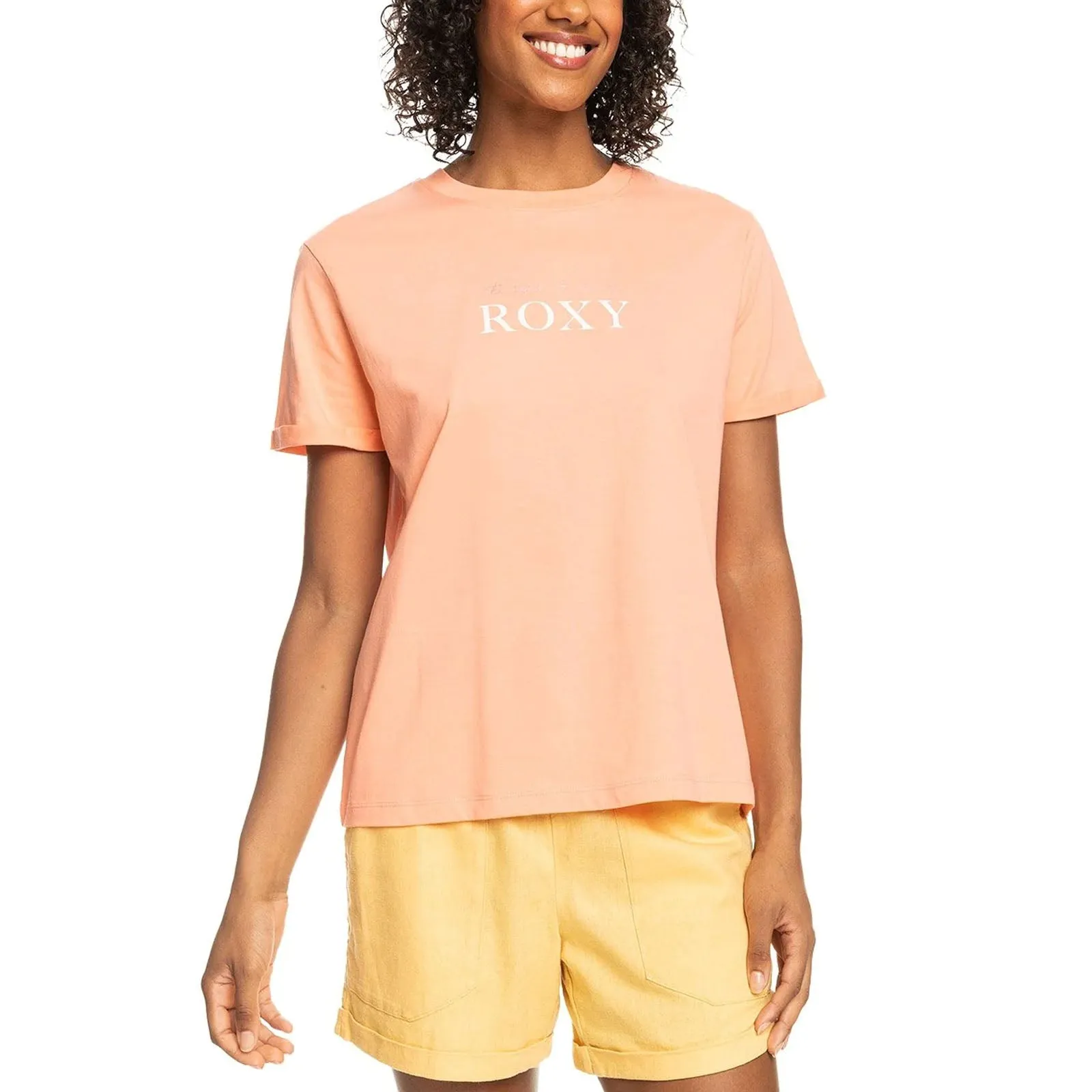 Simple Look Roxy Womens Noon Ocean Crew Neck T-Shirt