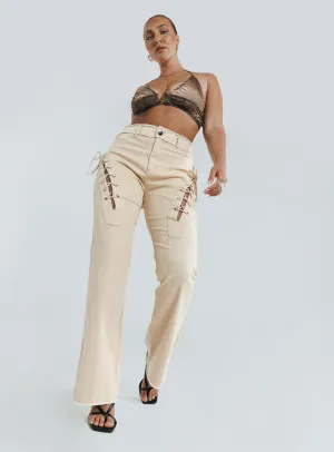 Selina Pants Beige No Fuss