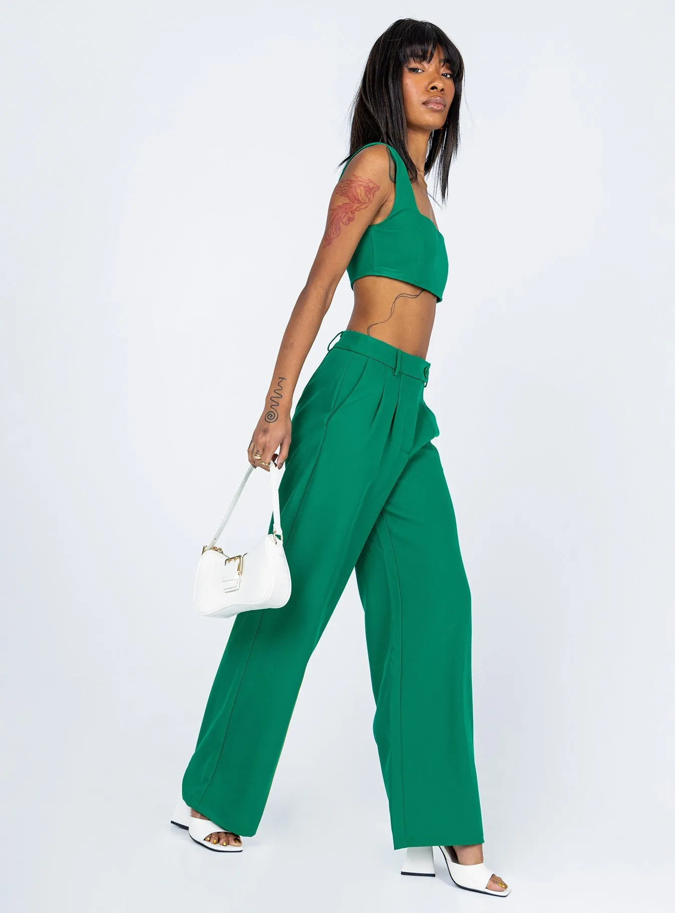High-waisted fit Huxley Set Green