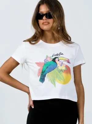 Costa Rica Tee White long sleeved