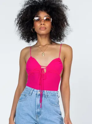 Merlin Bodysuit Pink bodysuit with shorts smart casual bodysuit