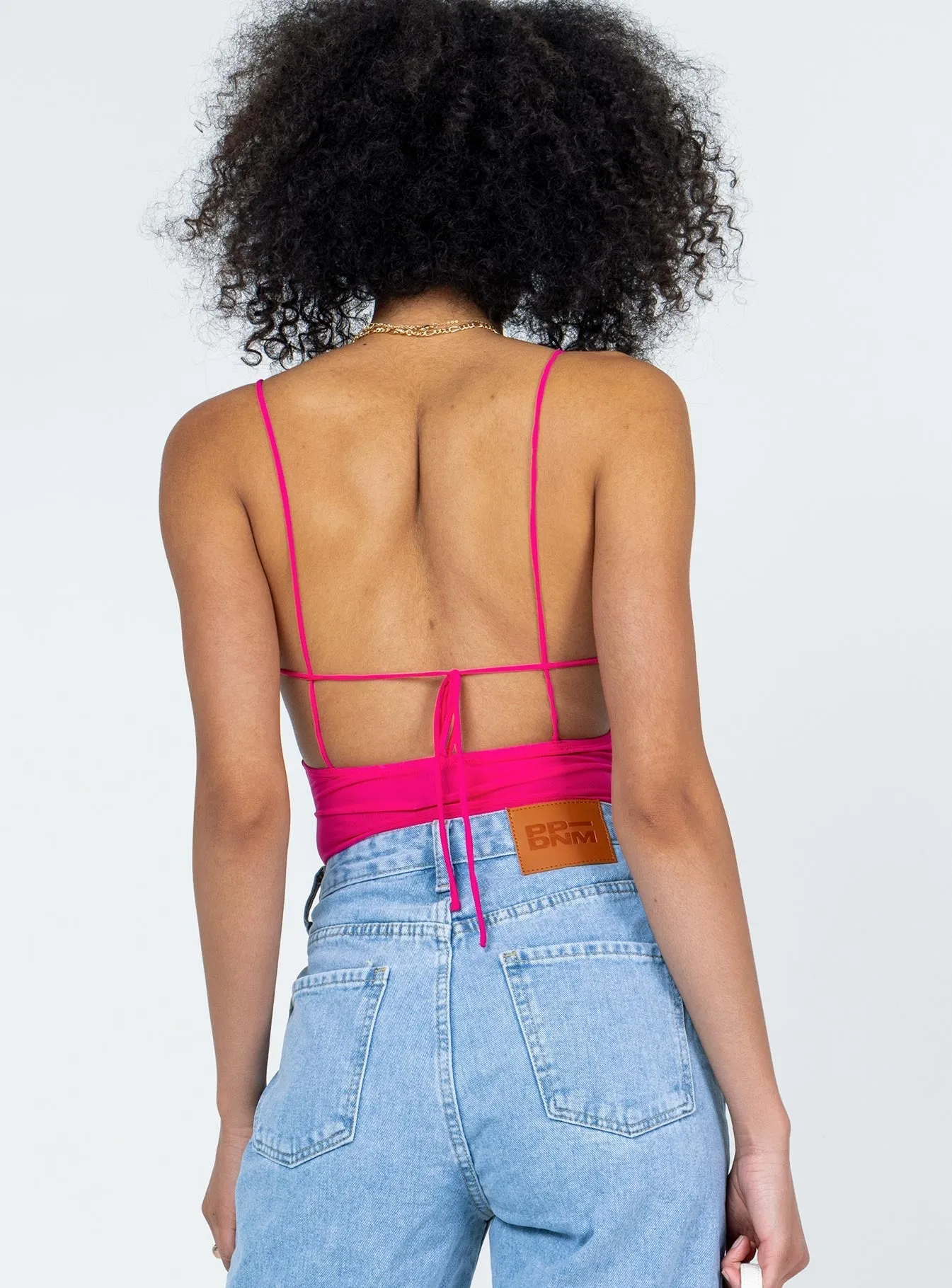 Merlin Bodysuit Pink cocktail bodysuit