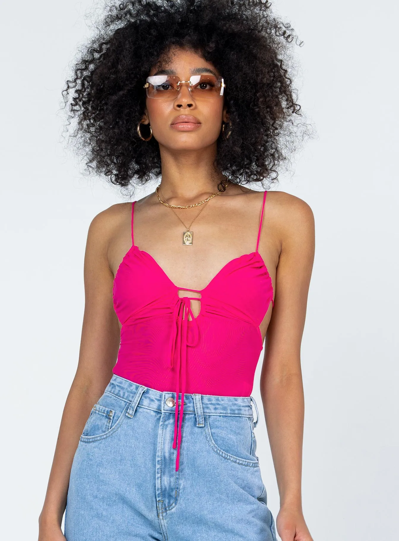 Merlin Bodysuit Pink bodysuit with shorts smart casual bodysuit