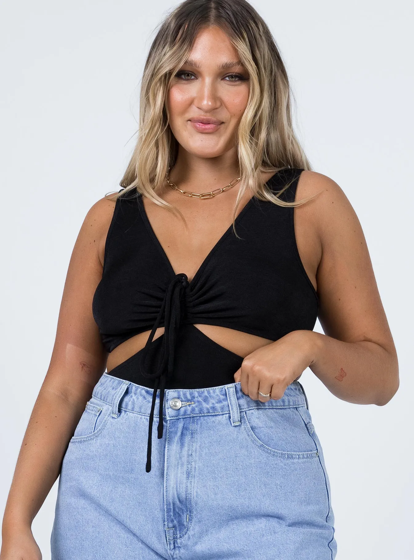 slim fit bodysuit edgy bodysuit Finlay Bodysuit Black